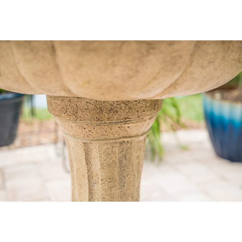 Image 7 Frost 44 1/4" High 3-Tier Outdoor Garden Solar Fountain more views