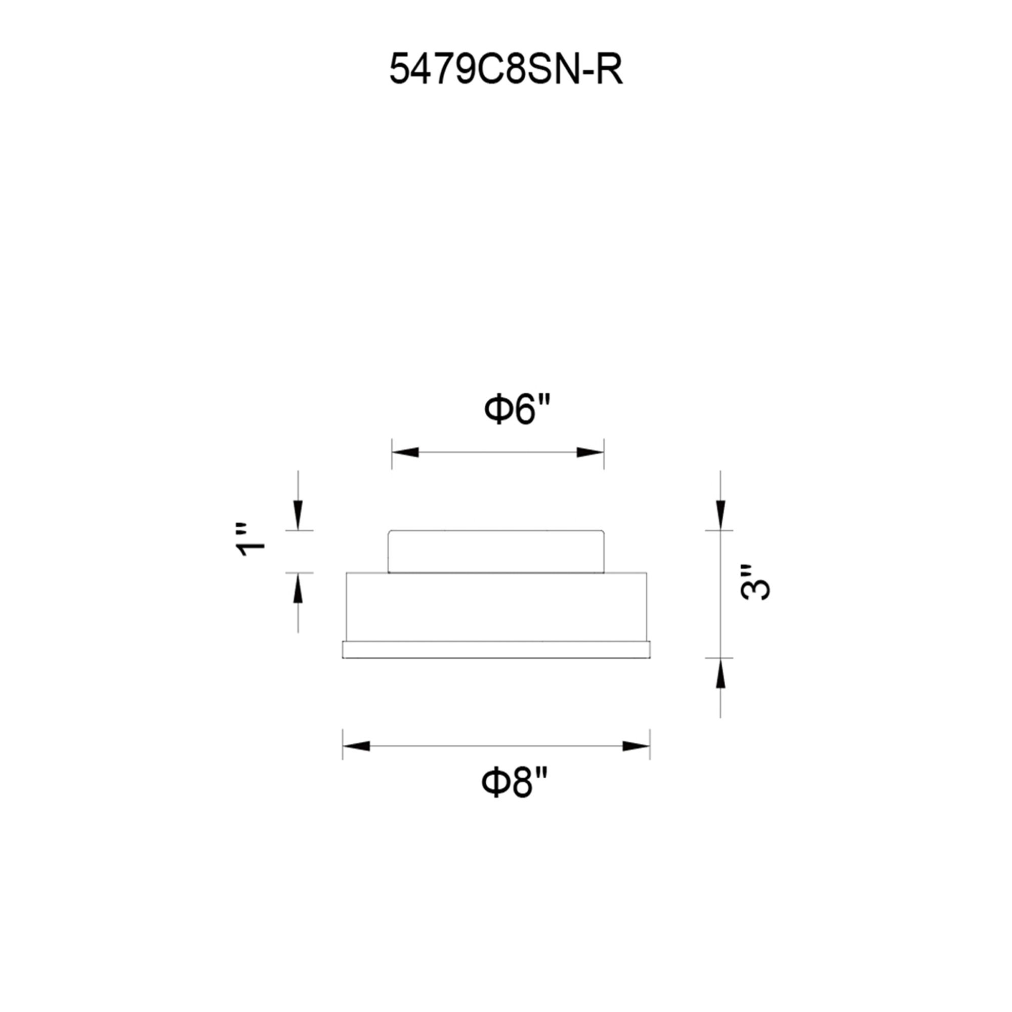 Frosted 1 Light Drum Shade Flush Mount With Satin Nickel Finish