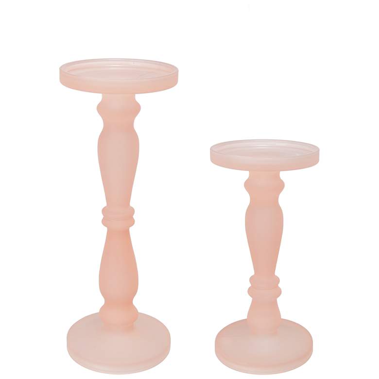 Image 1 Frosted Blush Candleholder