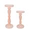 Frosted Blush Candleholder