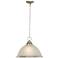 Frosted Glass 16" Wide Pendant Chandelier