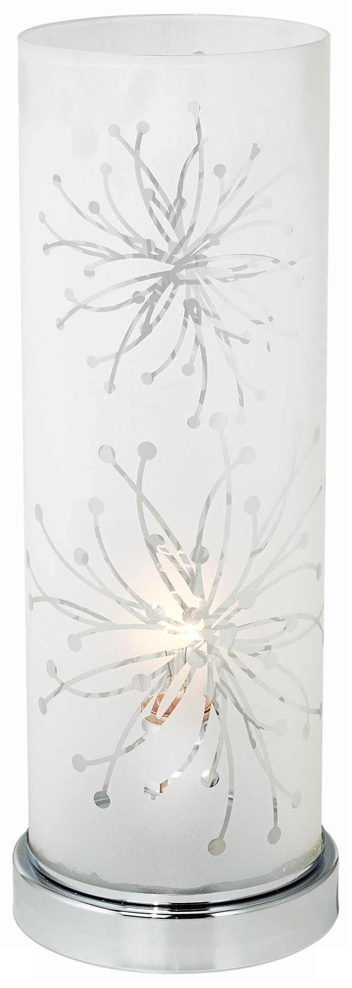 frosted glass cylinder table lamp