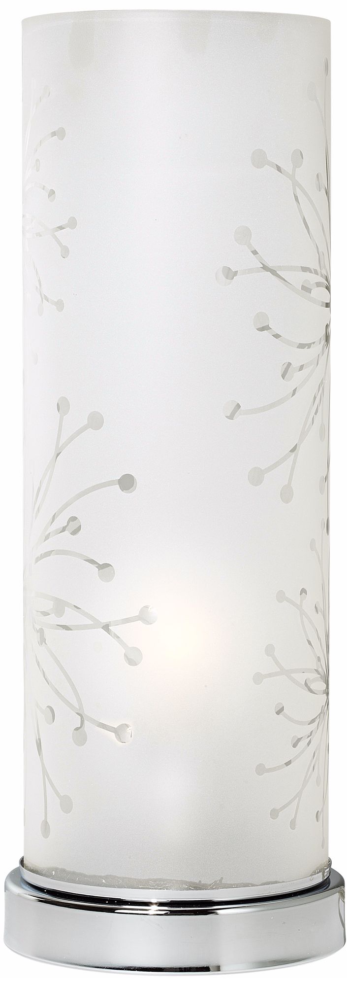 frosted glass cylinder table lamp