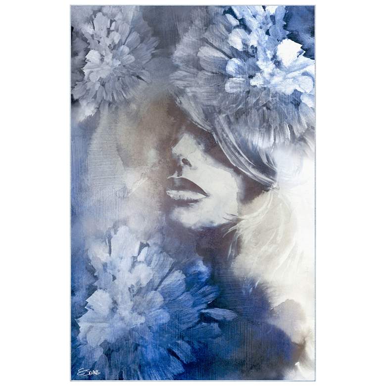 Image 1 Frosted Glass Washable Abstract Art Area Rug size 5'x8'