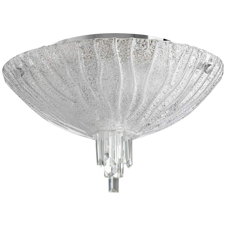 Image 1 Frosted Glow 17 1/2" Wide Clear Glass Ceiling Light