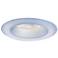 Frosted Light Blue Effetre Glass 6" Recessed Trim