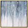 Frozen Rain 36" Square Metallic Framed Canvas Wall Art