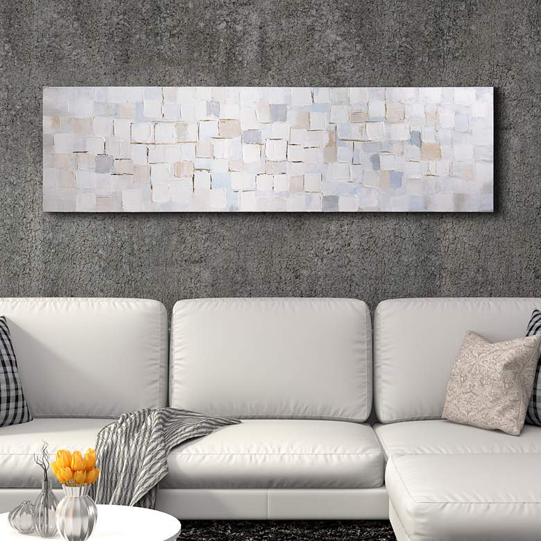 Image 2 Frozen Tundra 72" Wide Textured Metallic Canvas Wall Art