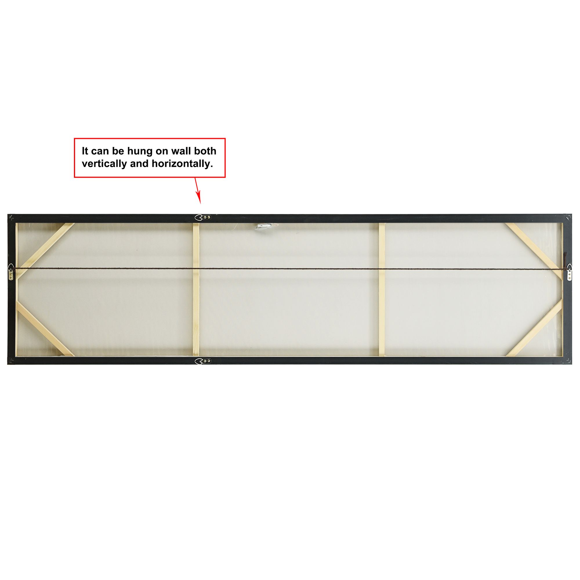 Frozen Tundra 72" Wide Textured Metallic Canvas Wall Art in scene