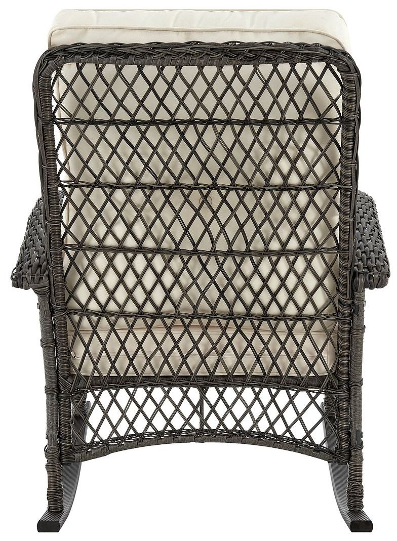 Image 6 Fruttuo Patio Rocking Chair with Cream Cushions more views