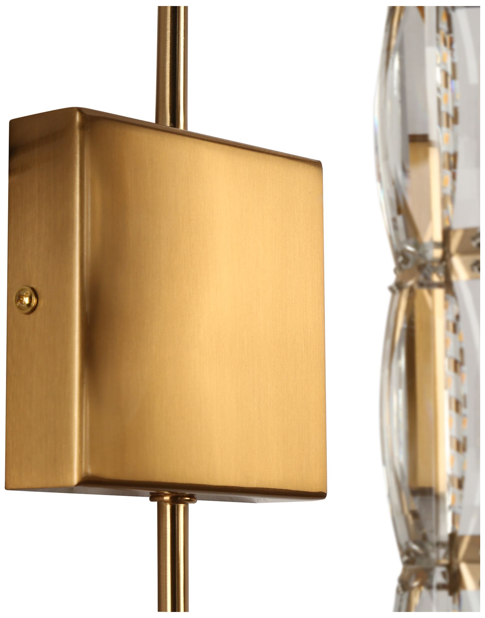 Frvabert 1-Light LED Crystal Wall Sconces - Made to Order