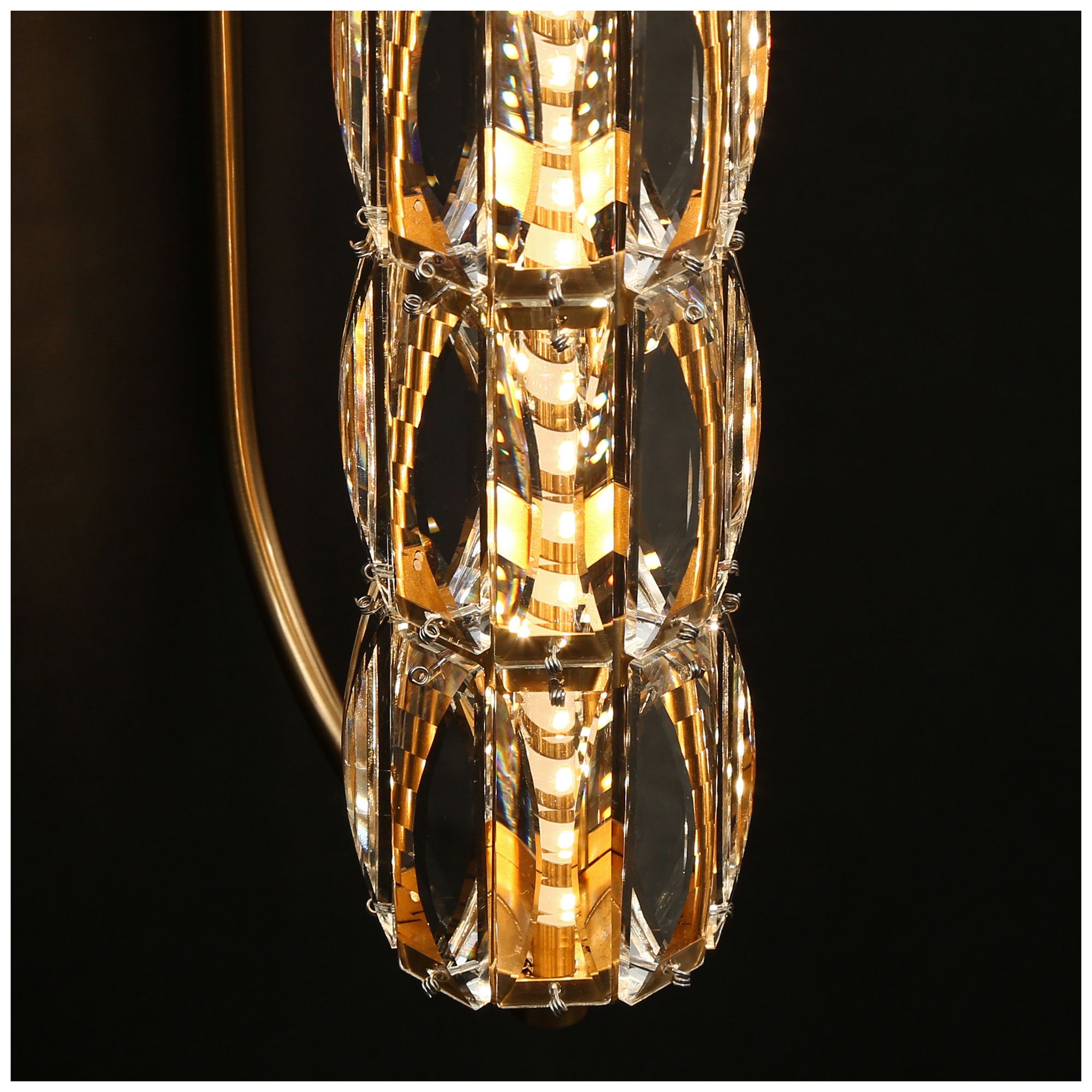 Frvabert 1-Light LED Crystal Wall Sconces - Made to Order