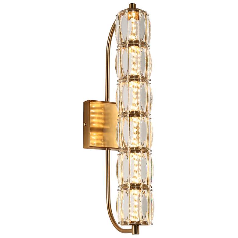 Image 2 Frvabert 1-Light LED Crystal Wall Sconces