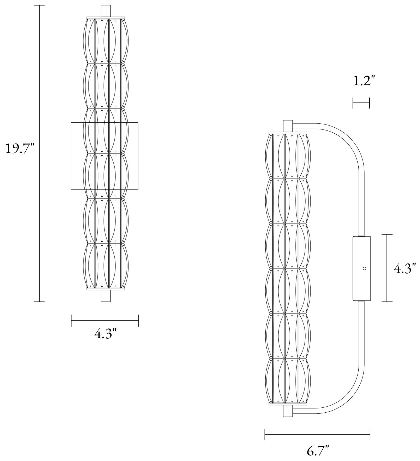 Image 3 Frvabert 1-Light LED Crystal Wall Sconces more views