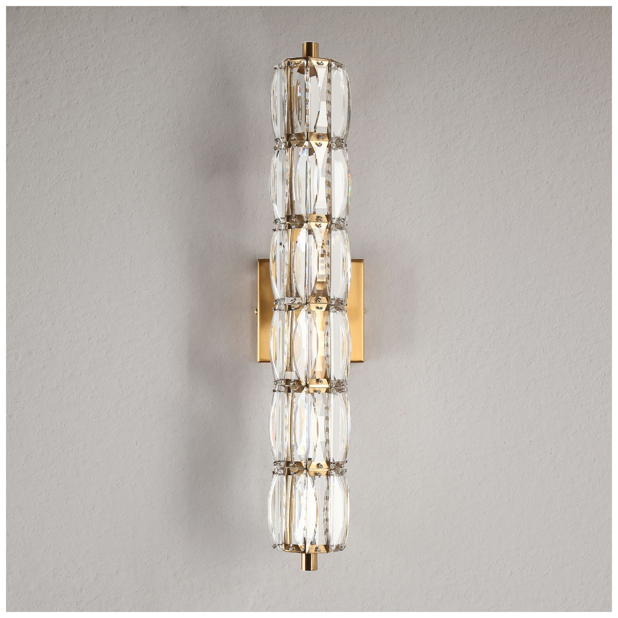 Image 4 Frvabert 1-Light LED Crystal Wall Sconces more views