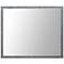 Frysta Frozen Glass 40" x 30" Oversized LED Wall Mirror