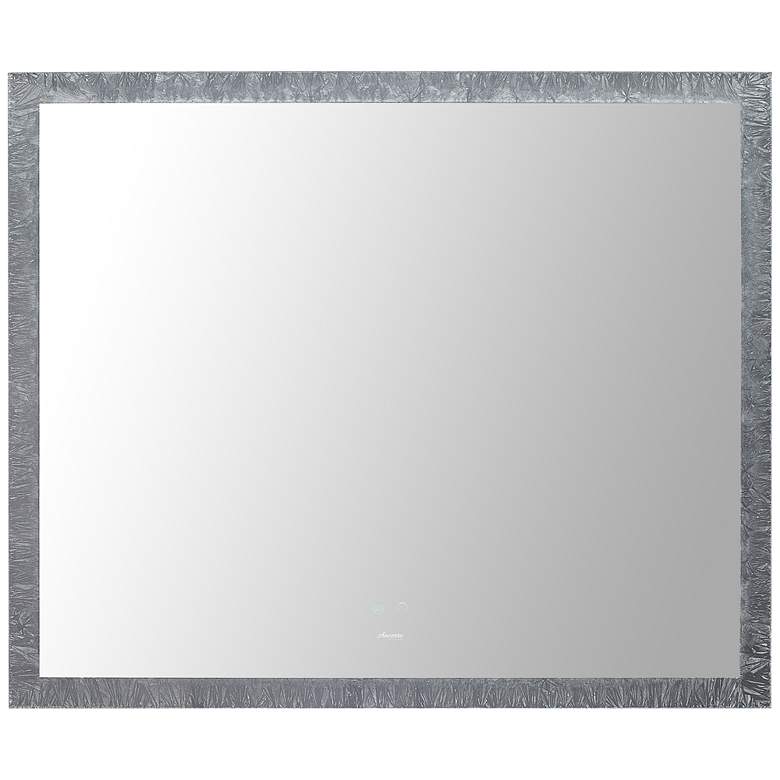 Image 2 Frysta Frozen Glass 40" x 30" Oversized LED Wall Mirror