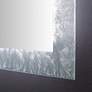Frysta Frozen Glass 40" x 30" Oversized LED Wall Mirror in scene