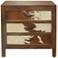 Ft. Worth 30" Wide Brown Cowhide 3-Drawer Accent Chest