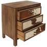 4_Ft. Worth 30" Wide Brown Cowhide 3-Drawer Accent Chest more views