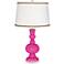 Fuchsia Apothecary Table Lamp with Twist Scroll Trim