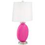 Fuchsia Carrie Table Lamp Set of 2 with Dimmers