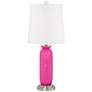 Fuchsia Carrie Table Lamp Set of 2 with Dimmers