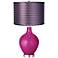 Fuchsia Metallic - Purple Zig Zag Shade Ovo Lamp