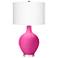 Fuchsia Ovo Table Lamp With Dimmer