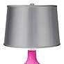 Fuchsia - Satin Light Gray Shade Ovo Table Lamp