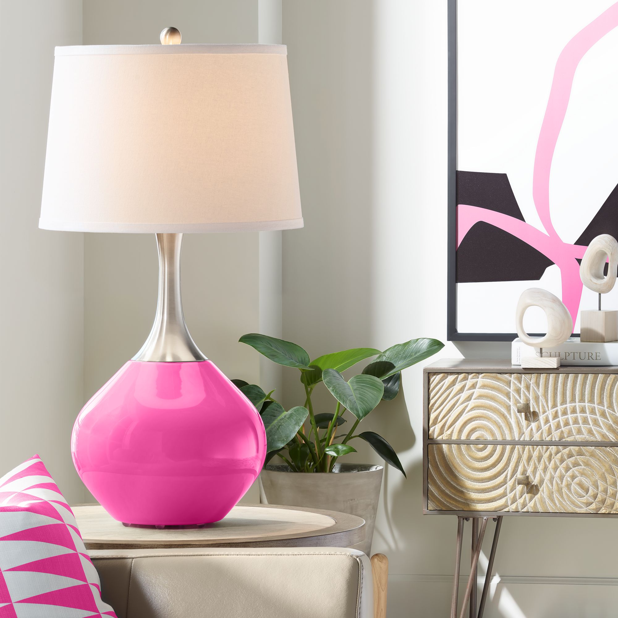 fuchsia floor lamp