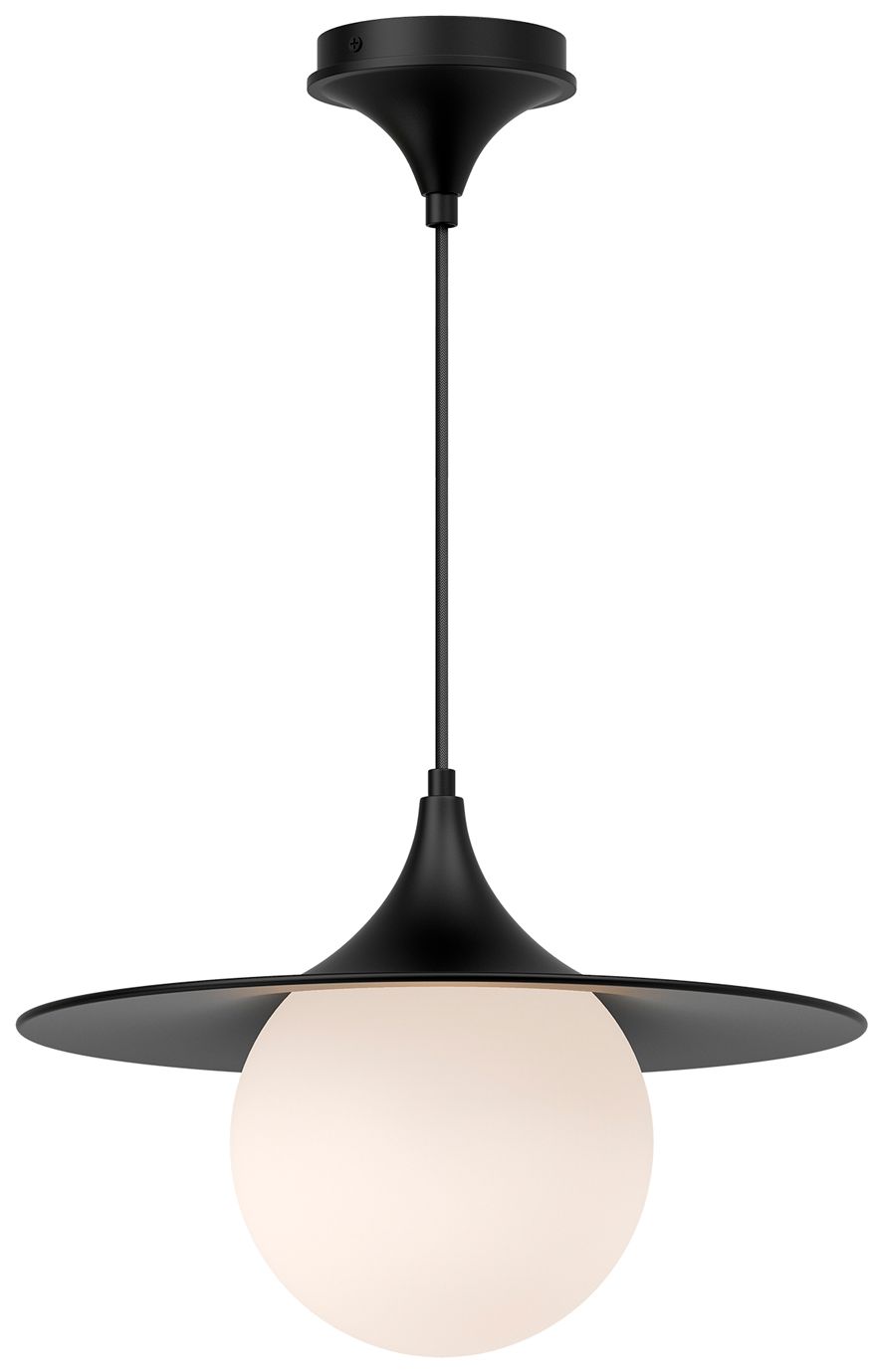Image 2 Fuji 15 3/4" Wide Matte Black Pendant Light