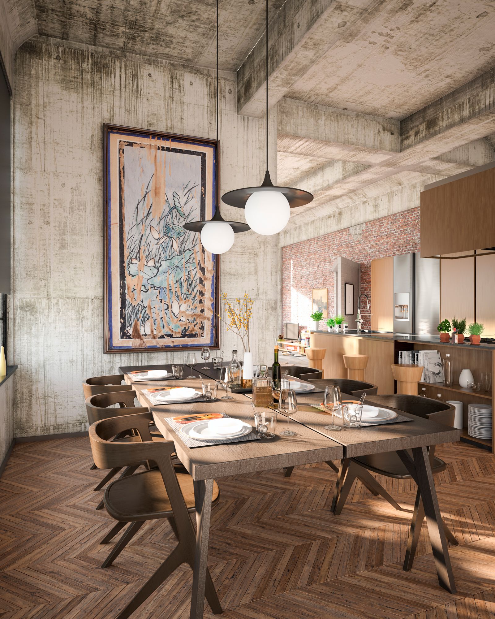 Image 3 Fuji 15 3/4" Wide Matte Black Pendant Light more views