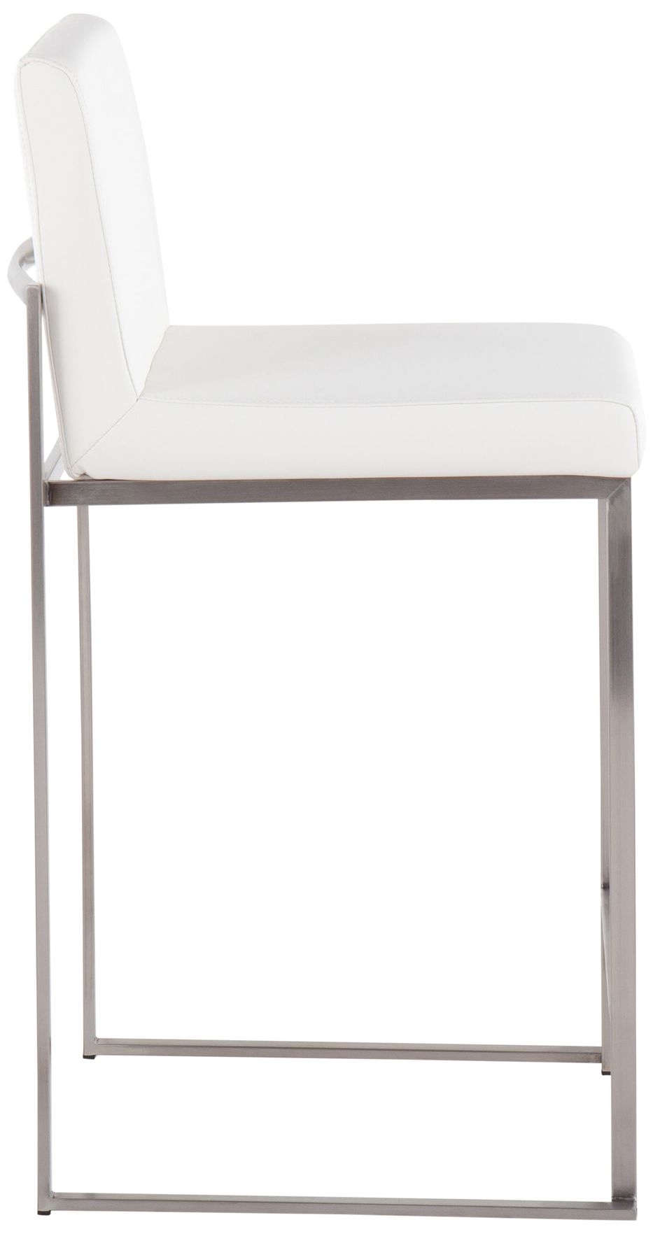 Image 2 Fuji 26" White Faux Leather Counter Stools Set of 2 more views