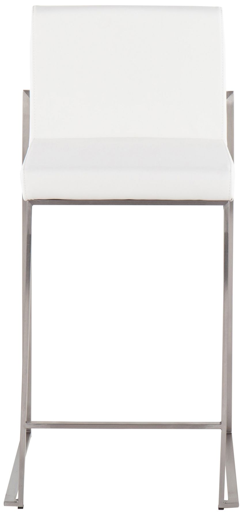 Image 5 Fuji 26" White Faux Leather Counter Stools Set of 2 more views