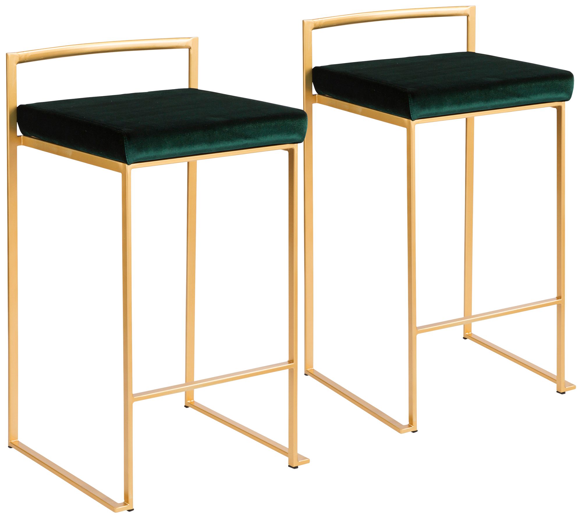 Gold and discount green bar stools