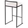 5_Fuji Counter Stool Black with White PU Cushion by LumiSource Pair more views
