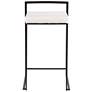 7_Fuji Counter Stool Black with White PU Cushion by LumiSource Pair more views