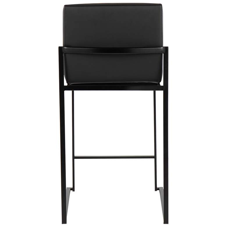 Image 5 Fuji High Back Counter Stool Black by LumiSource Pair more views