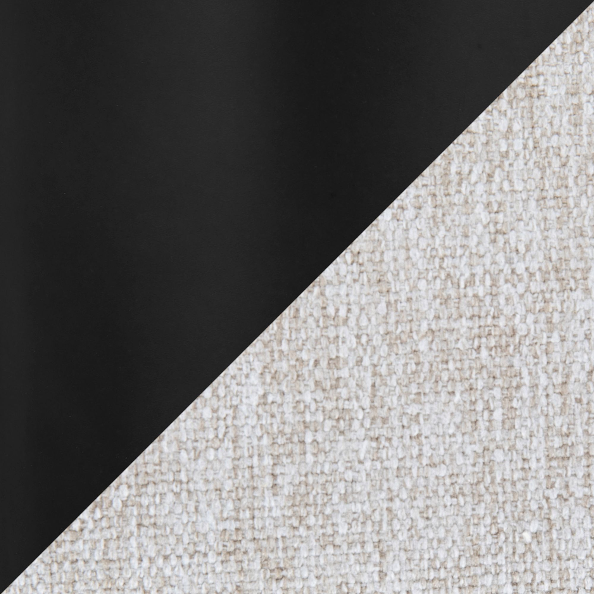 Fuji High Back Counter Stool Black Steel Beige Fabric by LumiSource Pair