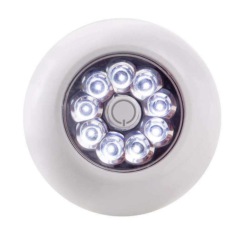 Image 3 Fulcrum LED Anywhere XB White Stick-On Cordless Puck Light more views