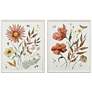 1_Full Bloom I 23"W x 29"H Transitional Framed Art Set of 2