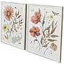 2_Full Bloom I 23"W x 29"H Transitional Framed Art Set of 2 more views