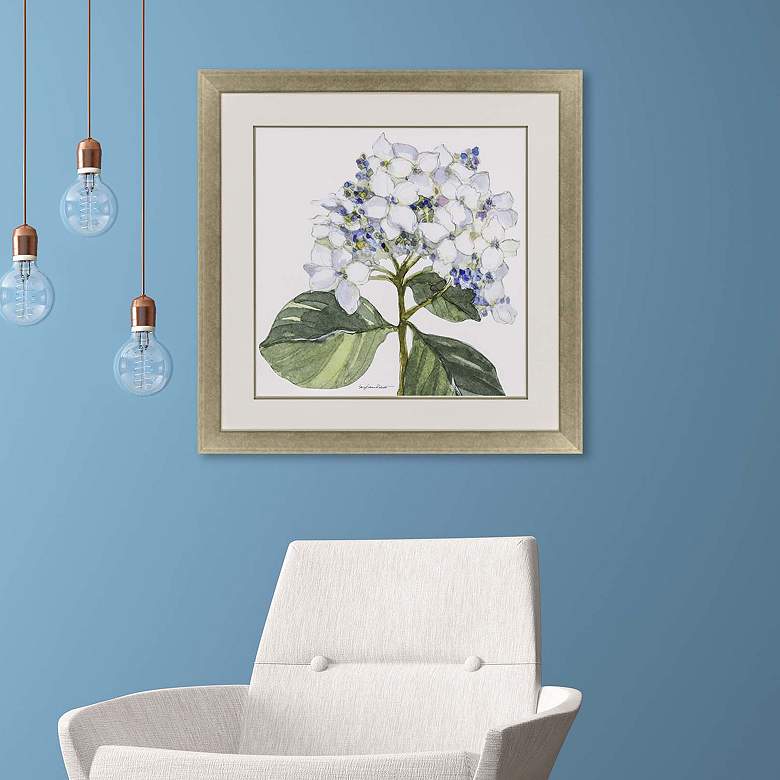 Image 1 Full Bloom I 35 inch Square Framed Giclee Wall Art