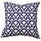 Full Bloom London 22" Wide Embroidered Accent Pillow