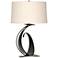 Fullered Impressions 29" High Black Table Lamp With Flax Shade