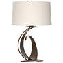 Fullered Impressions 29"H Bronze Table Lamp w/ Anna Shade