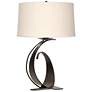 Fullered Impressions 29"H Oil Rubbed Bronze Table Lamp w/ Flax Shade