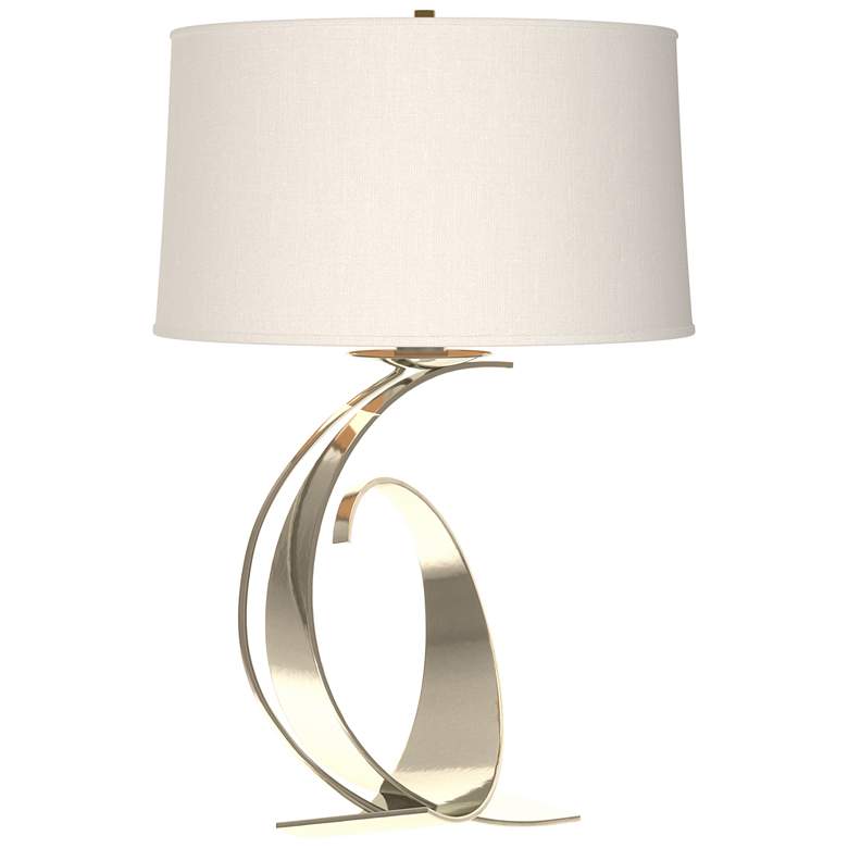 Image 1 Fullered Impressions 29 inchH Sterling Table Lamp w/ Anna Shade