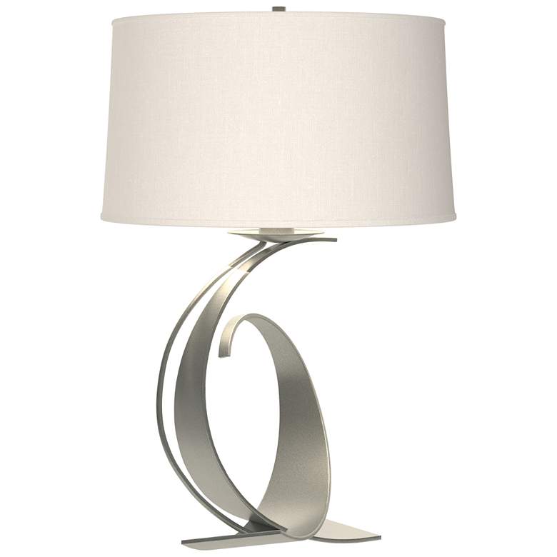 Image 1 Fullered Impressions 29"H Vintage Platinum Table Lamp w/ Anna Shade